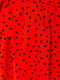 Платье А-силуэта красное в горошек | 6262529 | фото 5