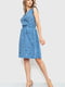 Платье А-силуэта синее в горошек | 6262532 | фото 3