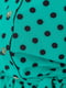 Платье А-силуэта зеленое в горошек | 6262533 | фото 5