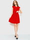 Платье А-силуэта красное в горошек | 6262534 | фото 2