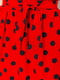 Платье А-силуэта красное в горошек | 6262534 | фото 5