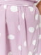 Сукня А-силуету бузкового кольору в горошок | 6262538 | фото 5