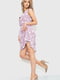 Сукня А-силуету бузкового кольору в горошок | 6262538 | фото 3
