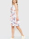 Платье А-силуэта молочного цвета в принт | 6262540 | фото 3