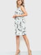 Сукня А-силуету молочного кольору в принт | 6262542 | фото 3