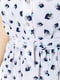 Платье А-силуэта белое в принт | 6262547 | фото 5