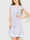 Сукня А-силуету біла в горошок | 6262551 | фото 2