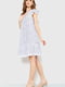 Платье А-силуэта белое в горошек | 6262551 | фото 3