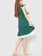 Платье А-силуэта зеленое в горошек | 6262552 | фото 4