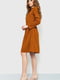 Платье А-силуэта кирпичного цвета | 6262559 | фото 3