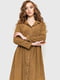Платье А-силуэта коричневое | 6262560 | фото 2