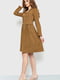 Платье А-силуэта коричневое | 6262560 | фото 3