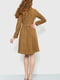 Платье А-силуэта коричневое | 6262560 | фото 4