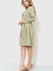 Сукня А-силуету світло-оливкового кольору | 6262565 | фото 3