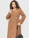 Платье А-силуэта коричневое | 6262574 | фото 2