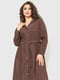 Сукня А-силуету шоколадного кольору | 6262581 | фото 2