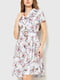 Платье А-силуэта молочного цвета в принт | 6262585 | фото 2