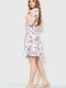 Сукня А-силуету молочного кольору в принт | 6262585 | фото 3