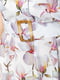 Платье А-силуэта молочного цвета в принт | 6262585 | фото 5