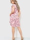 Сукня А-силуету рожева в принт рожева в принт | 6262588 | фото 4