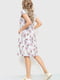 Платье А-силуэта серое в принт | 6262590 | фото 4