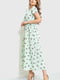 Сукня А-силуету зелена в принт | 6262594 | фото 3