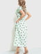 Сукня А-силуету зелена в принт | 6262594 | фото 4