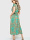 Сукня А-силуету зелена в принт | 6262595 | фото 4