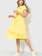 Платье А-силуэта желтое | 6262596 | фото 3