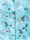 Сукня А-силуету бірюзового кольору в принт | 6262610 | фото 5