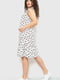 Сукня А-силуету молочного кольору в принт | 6262613 | фото 3