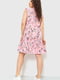 Платье А-силуэта розовое в принт | 6262617 | фото 4