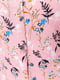 Сукня А-силуету рожева в принт | 6262617 | фото 5