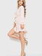 Платье А-силуэта молочного цвета в принт | 6262622 | фото 3