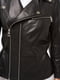 Куртка черная кожаная | 6081561 | фото 9