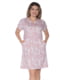 Платье А-силуэта светло-розовое в принт | 6263452