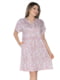 Сукня А-силуету світло-рожева в принт | 6263452 | фото 2