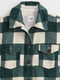 Куртка-рубашка зеленая в клеточку | 6262816 | фото 4
