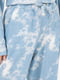 Джоґери блакитні з принтом тай-дай | 6263831 | фото 5