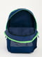 Рюкзак синий с  принтом | 6263892 | фото 4