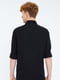 Рубашка черная с фирменной вышивкой | 6263958 | фото 3