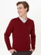 Пуловер бордовий | 6264058 | фото 3