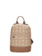 Рюкзак бежево-коричневий із принтом | 6264425 | фото 3