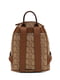 Рюкзак светло-коричневая с принтом | 6264456 | фото 5