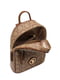 Рюкзак светло-коричневая с принтом | 6264456 | фото 6