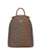 Рюкзак коричневий із принтом | 6264508