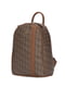 Рюкзак коричневый с принтом | 6264508 | фото 5