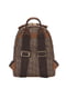Рюкзак коричневый с принтом | 6264508 | фото 7