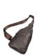Мини-рюкзак на одной шлейке коричневый | 6265542 | фото 5