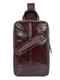 Рюкзак на одно плечо темно-коричневый | 6265619